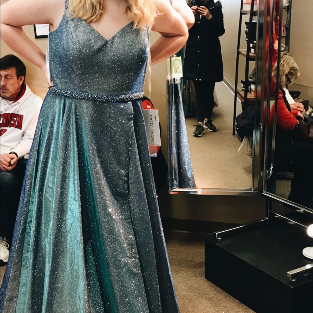 Iridescent Rachel Allan Premiere Runway Dress